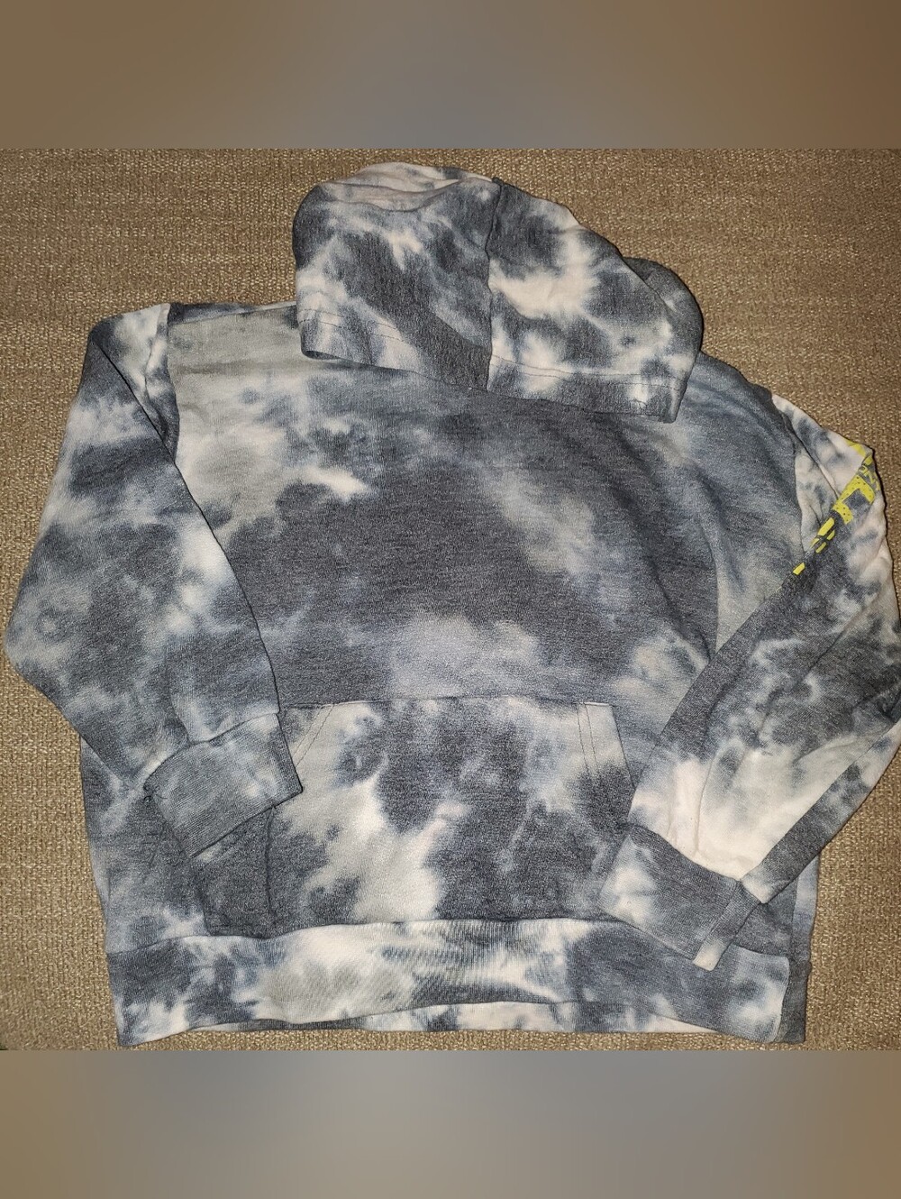 Tie-Dye Gray & White Hooded Sweatshirt - Tony Hawk Size 7